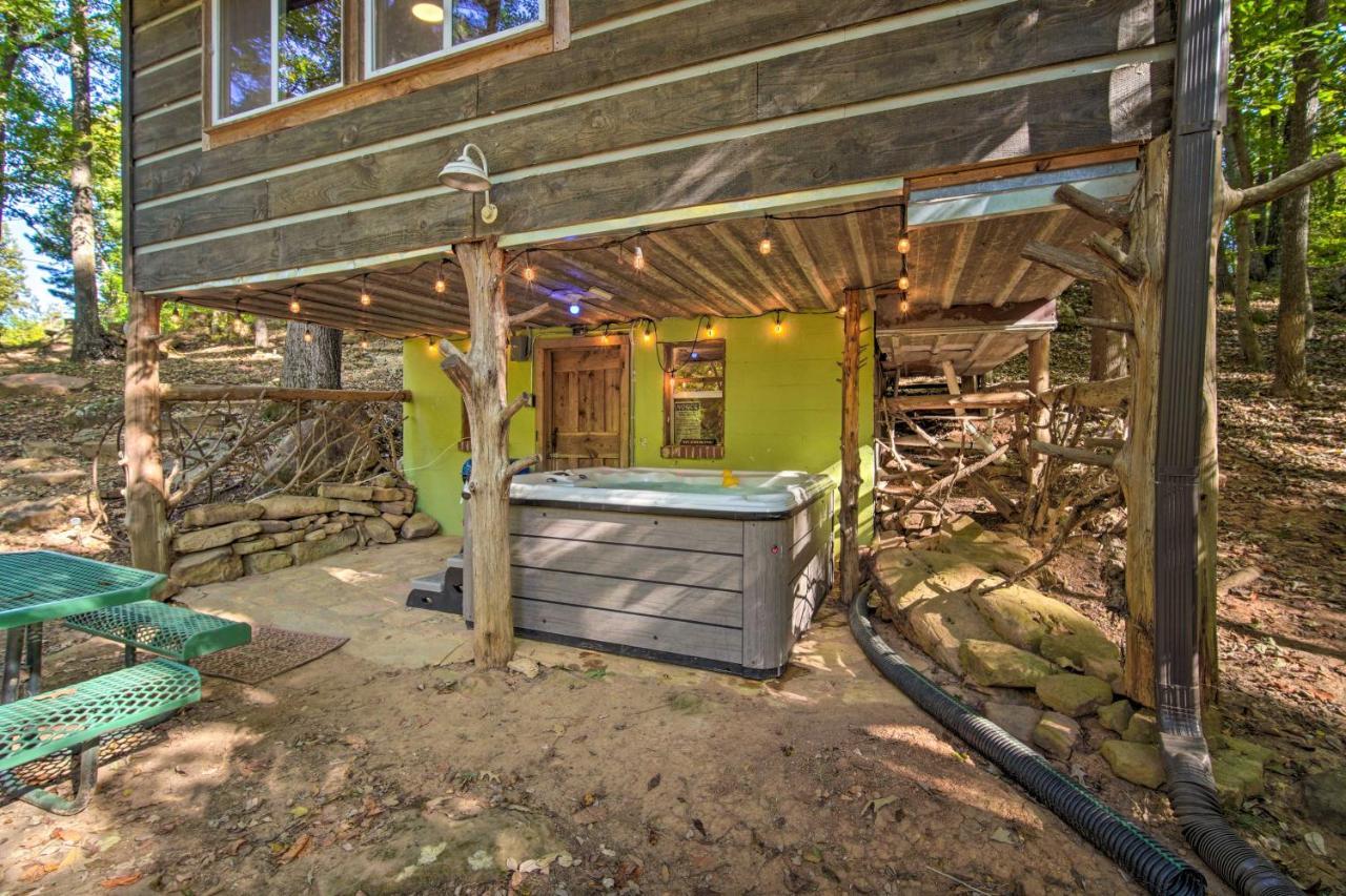 The Treehouse Cabin Creekside Home With Hot Tub! Summerville Ngoại thất bức ảnh
